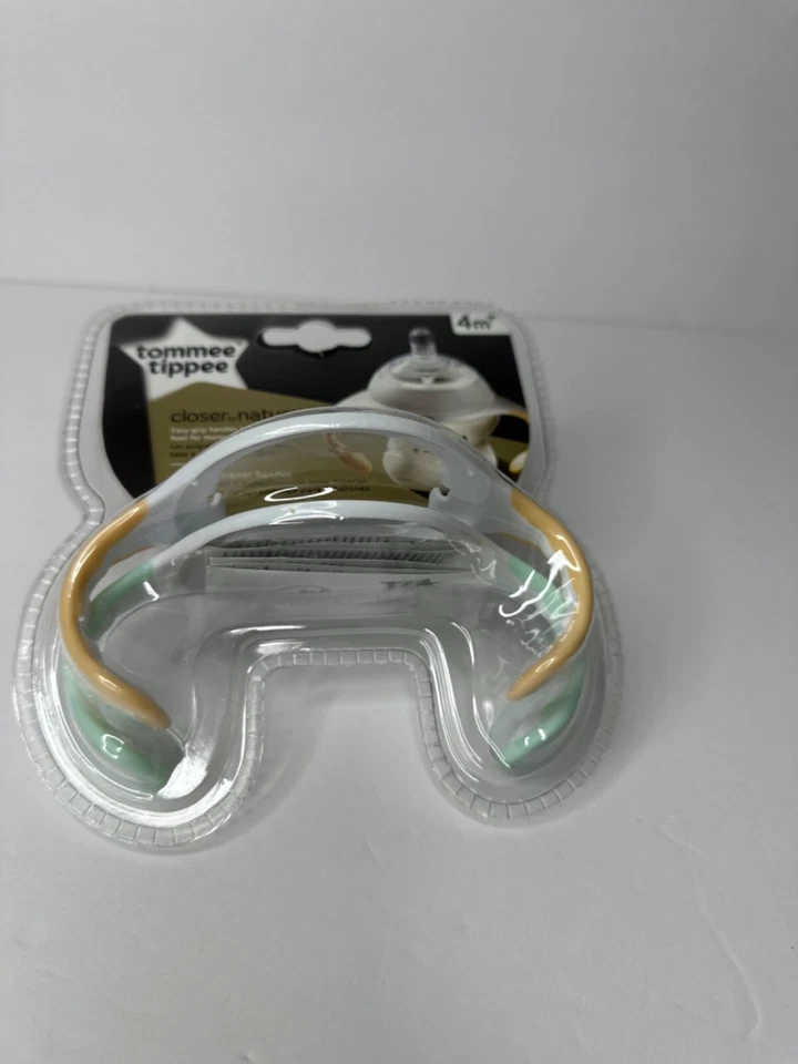Tommee Tippee Closer To Nature Entrenador de Botellas Manijas Fácil Agarre Libre de BPA NUEVO 2pk Foto 1 de 4