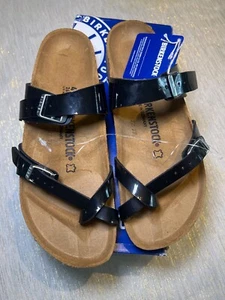 New! Birkenstock Mayari Black Patent Sz 41 w/Box MSRP $135! Free Shipping! - Bild 1 von 4