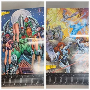 Wizard 13,5x10 Poster 1996 doppelseitiges Poster ‐ Wildstorm - Bild 1 von 6