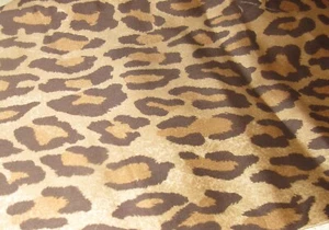 NUEVO Ralph Lauren Corte Veneciana Leopardo Satén Diseñador Tela Restos Piezas - Imagen 1 de 2