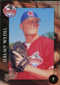 2001 MultiAd Reading Phillies JEREMY WEDEL RC PHILLIES WASCO CA