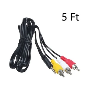 PwrON 3.5mm to 3 RCA AV A/V TV Video Cable For Panasonic Video Camera Camcorder - Picture 1 of 5