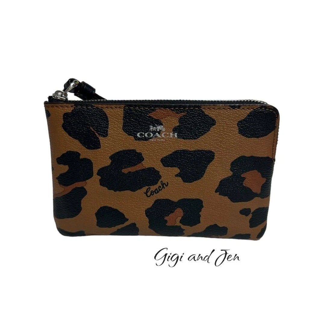 バッグ Coach Patchwork Leopard Accessory Pouch Coach Leopard Accessory Pouch Bag バッグ Coach Patchwork Leopard