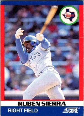 1991 Score 100 Hottest Players - Ruben Sierra #12 -VG - Image 1 of 2