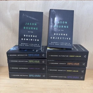 Jason Bourne 10 Book Set By Robert Ludlum & Eric Van Lustbader - Fiction - PB - Picture 1 of 24