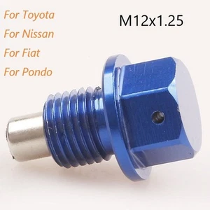 Blue Anodized Magnetic Oil Pan Screw M12x1 25 For Toyota Aluminum Alloy - Picture 1 of 8