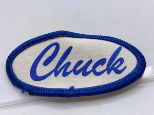 CHUCK  USED SILK SCREEN  SEW ON NAME PATCH TAGS ASSORTED COLORS - Picture 1 of 5