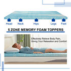 Orthopedic Memory Foam Mattress Topper 2 ” 3 ” All sizes Gel Infused Design