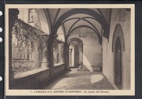 Cartolina L'Abbazia di S. Antonio di Ranverso Un Angolo del Chiostro A2372