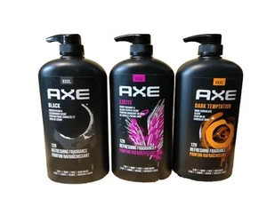 AXE Herren flüssiges Duschgel & Duschgel Excite-Dark Temptation-schwarz 33,8 Unzen 3er-Packung - Bild 1 von 11