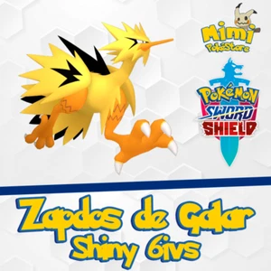Galarian Zapdos Shiny 6IVs Galar Event - Spada e scudo Pokémon - Foto 1 di 1