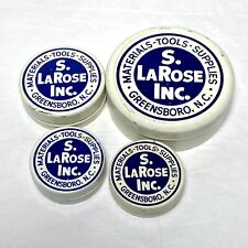 Vintage S. LaRose Tins - Set of 4 - Metal Clock Parts Advertising