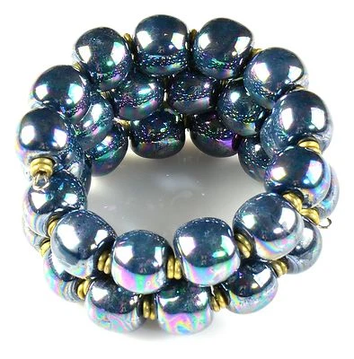 NOVA-Pulseira de joias da moda pintada à mão com miçangas Kazuri África (KJB-50002) - Imagem 1 de 2