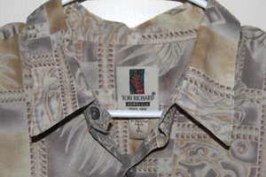 Camisa Hawaiana De Colección TORI RICHARD Para Hombre L Multicolor 100% Algodón Césped Hecha en EE. UU. - Imagen 1 de 8