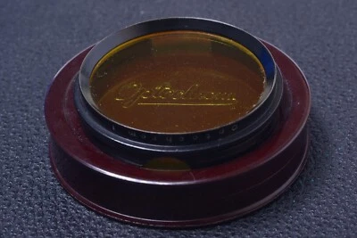 ✅ OPTOCHROM YELLOW 38MM FILTER GENUINE LENS OR CAMERA PUSH ON W/ KEEPER 26-2 - Image 1 of 2