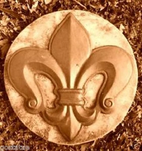 Fleur de lis stepping stone mold reusable casting mould 12" x 1.5" thick - Picture 1 of 1