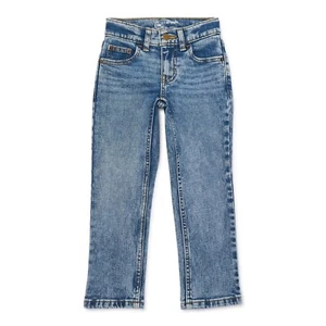 Wonder Nation Jeans Boys 12 Blue Denim Medium Wash Straight Leg Cotton Blend - Picture 1 of 2