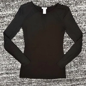 CACHE || Vintage Mesh Panel Langarm Top in schwarz - Gr. XS - Bild 1 von 4