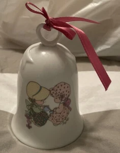 Precious Moments Bell " Friendship Hits The Spot" 1994 girls tea party #283 - Picture 1 of 5