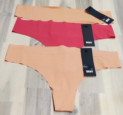 Tanga DKNY para mujer ropa ligera corte en cualquier lugar en mandarina talla grande lote de 3 Foto 1 de 4