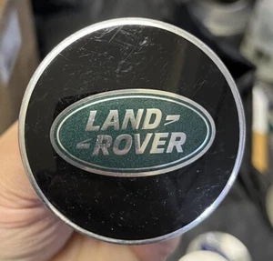 LAND ROVER CENTER CAP HUB COVER Black & Green Good Clips Discovery LR2 LR4 SPORT - Picture 1 of 5