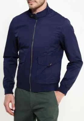 Mango Man Blue Full Zip Water Repellent Bomber Jasper Jacket w/ Pockets Men's XS - Image 1 of 4