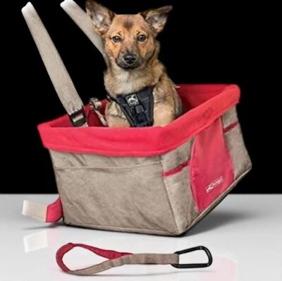 Soporte de seguridad para asiento de coche elevador KURGO para perros hasta 30 lb rojo reposacabezas montado SIN USAR Foto 1 de 4