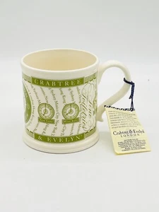 Masons Crabtree & Evelyn Coffee Cup 2000 Millennium Annual Green Ironstone Mug - Picture 1 of 8