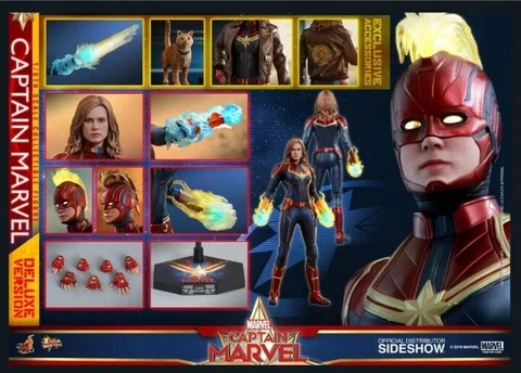Hot Toys Captain Marvel Deluxe Version 1/6 Scale 12 inch Action Figure - MMS522 Cover