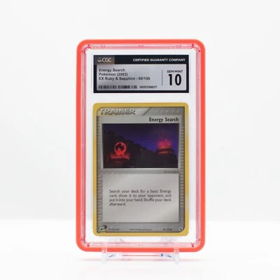 Pokemon Energy Search #90  EX Ruby & Sapphire 2003 - CGC 10 Gem Mint - Image 1 of 4