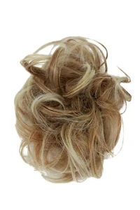 Toupet: Capelli Finti Scrunchy Elastico Coda di Cavallo Mix di Biondi - Foto 1 di 7