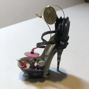 Vtg Disney The Nightmare Before Christmas Kicking Up Some Mischief Ornament CRD - Picture 1 of 5