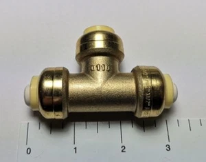 25 Pcs XFITTING 1/2" Push Fit Tee Fittings, 1/2" Push to Connect Tee, Lead Free - Picture 1 of 7