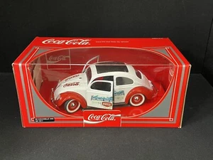 Solido 9511 Coca-Cola White/Red 1958 VW Coccinelle Beetle 1:18 Die-Cast Car - Picture 1 of 10