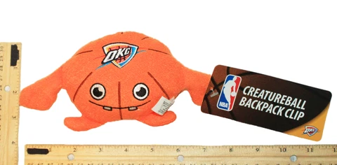 NBA Creature Plush Toy - Oklahoma City Thunder OKC 4" Figure Ball + Clip 2013 Cover