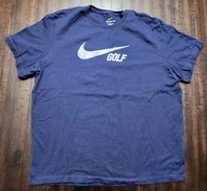 Nike Tee Golf Shirt Mens 2XL Blue - Picture 1 of 10