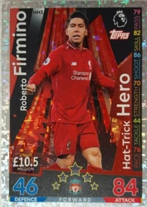 Match Attax EXTRA 2018/19 HAT - TRICK HERO Card ROBERT FIRMINO HH3 Liverpool - Picture 1 of 1