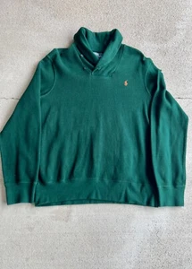 Y2K Vintage Polo Ralph Lauren Shawl Mock Neck Sweater - Picture 1 of 7