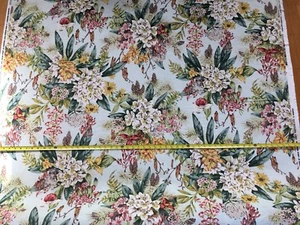 10Y SCALAMANDRE Mountain Greenery Linen Print Icy Green Blue MSRP$504/Y #1571 - Picture 1 of 6