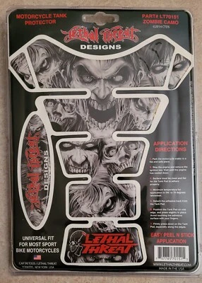 NUEVO PROTECTOR TANQUE MOTO LETHAL AMENAZA ZOMBIE CAMUFLAJE LT70151 Foto 1 de 2