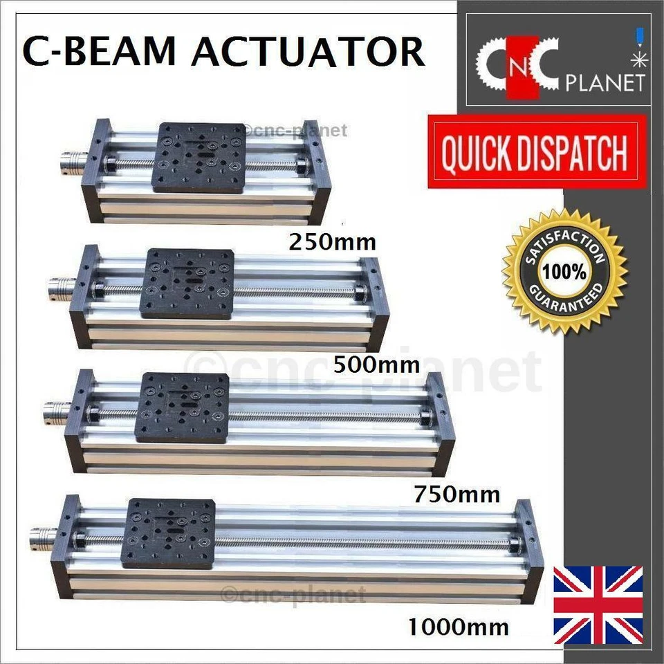Z-AXIS KIT CNC ROUTER PLASMA LASER C-BEAM ACTUATOR ALUMINIUM EXTRUSION PROFILE  - Image 1 of 4