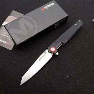 8'' New CNC Fast Opening 440B Steel Blade G10 Handle Tactics Folding Knife VTF27 - Picture 1 of 7