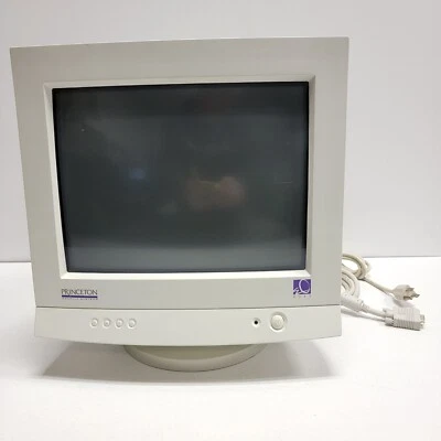 VERY NICE VINTAGE - Princeton 15"  MULTI-SCAN - MODEL EO50 CRT VGA Color Monitor - Image 1 of 4