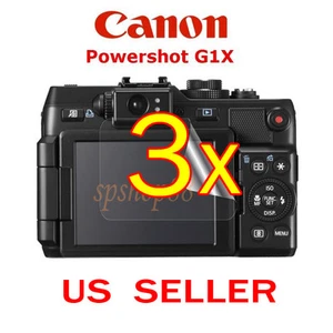 3x Canon PowerShot G1X Camera Clear LCD Screen Protector Guard Shield Film - Picture 1 of 1