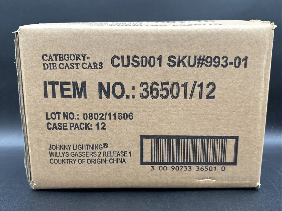 Johnny Lightning 2002 estuche sellado de fábrica x12 coches Willys Gassers R1 36501/12 Foto 1 de 4