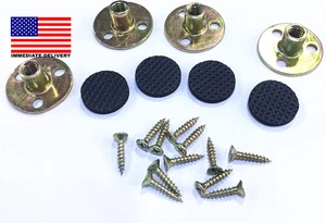 Einfache Möbelbeine Befestigungsmaterial-Sets - enthalten 5/16" -18 grobe Befestigung - Bild 1 von 1