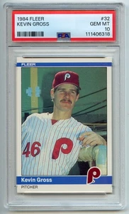 Kevin Gross rookie 1984 Fleer #32 PSA 10 GEM MINT - Picture 1 of 2