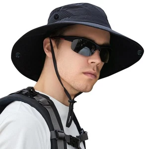 Sun Hats for Men Women, Fishing Bucket Hats, Wide Brim UV Protection Waterpro... - Picture 1 of 7