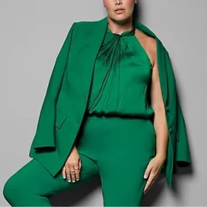 Torrid Green Studio Refined Crepe Classic Blazer 4X NWT 18652204 - Picture 1 of 18