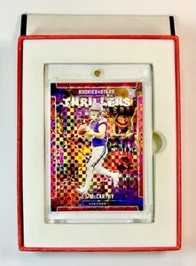 2024 Panini Prizm Emergent J.J McCarthy RED PLAID PRIZM ROOKIE RC SP - Vikings - Picture 1 of 7